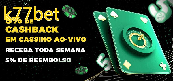 Promoções do cassino ao Vivo k77bet